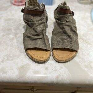 Blowfish Brown and Tan Open-Toe Sandals